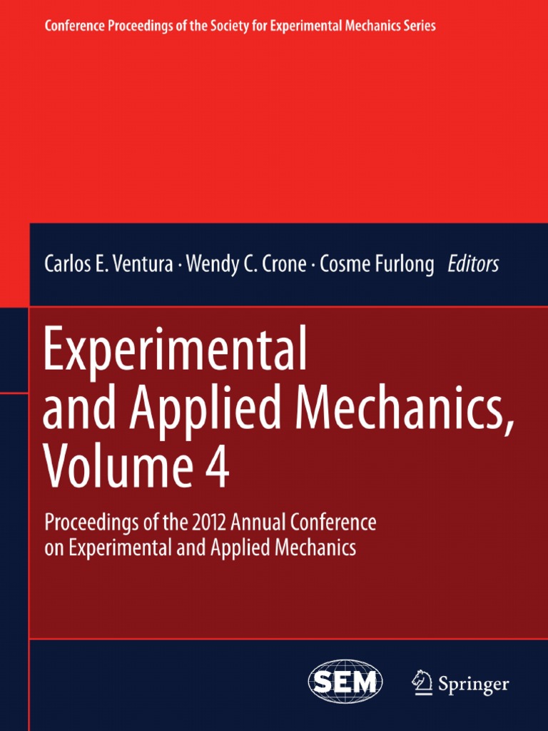 Experimental and Applied Mechanics Volume 4 PDF | PDF | Lift
