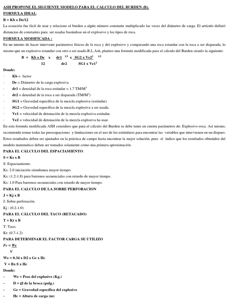 ASH Propone El Siguiente Modelo para El Calculo Del Burden | PDF ...