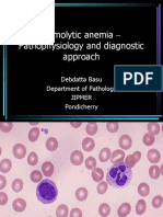 Hemolytic Anemia - Pathophysiology and Diagnostic Approach: Debdatta Basu Department of Pathology Jipmer Pondicherry