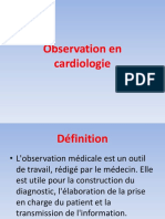 Observation Médicale en Cardiologie CVX