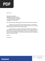 Zuckerberg Responses to Judiciary Committee QFRs