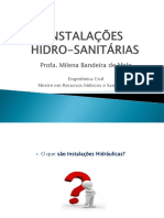 Aula 1instalaçoes Hidro Sanitárias