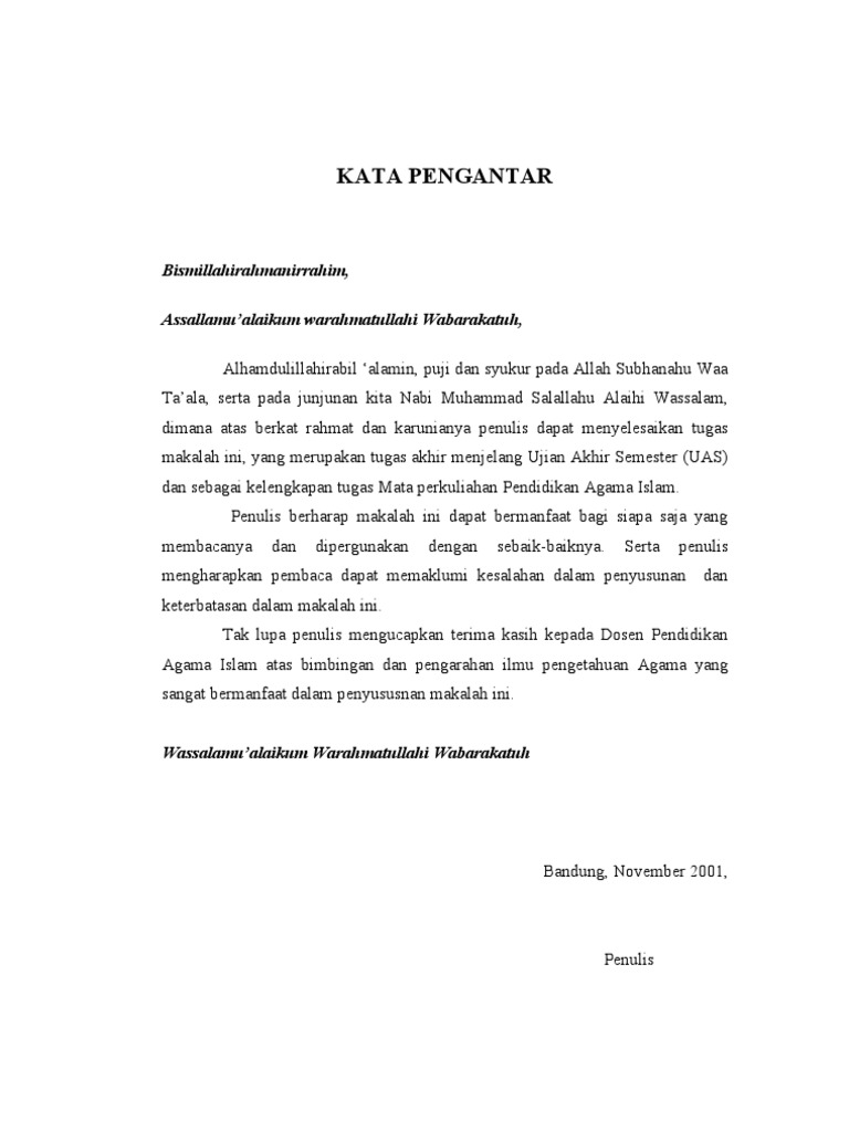 Makalah Agama Islam