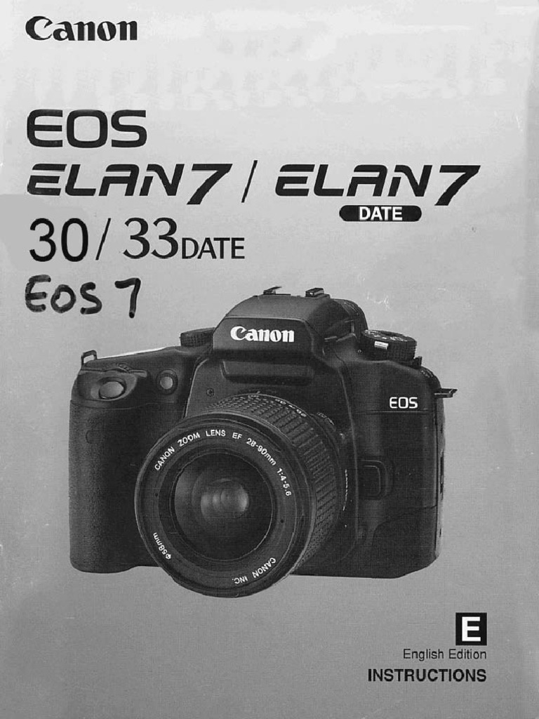 Canon EOS Elan 7E Manual de Uso PDF PDF
