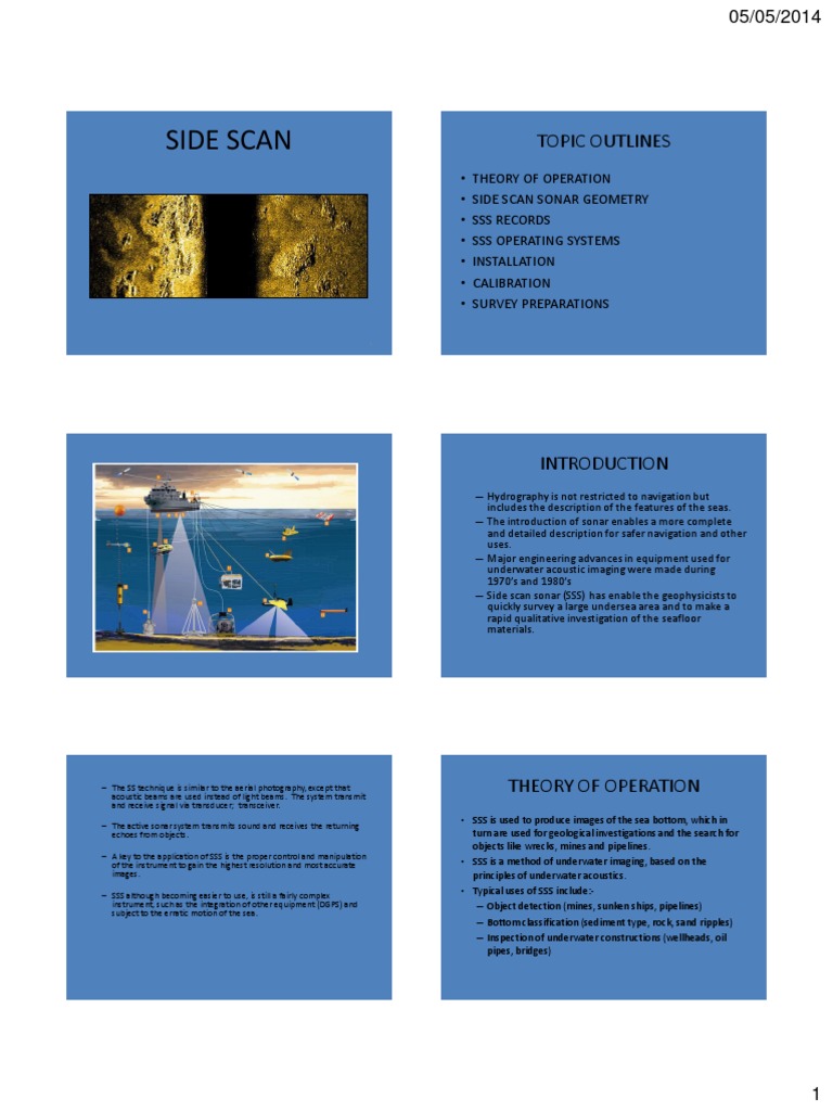 Side Scan Sonar PDF | Download Free PDF | Sonar | Nature