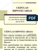 Cedulas Hipotecarias Abril 2018