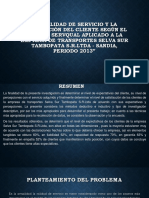 La Calidad de Servicio y La Satisfacción Exponerrrrrr