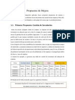 Propuestas de Mejora