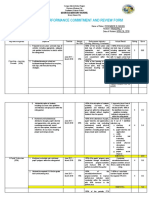 Individual Performance Commitment and Review Form: Maon Elementary School