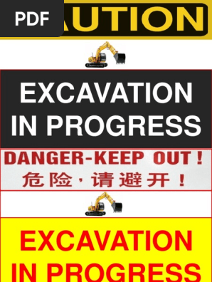 Excavation Is In Progress Pdf