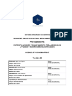 PYC-SSOMA-PR017 Especificaciones Equipos Livianos y Pesados