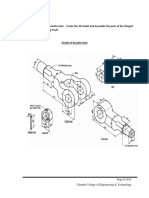 Figure Shows The Details of A Knuckle Joint. Create The 3D Model and Assemble The Parts of The Flanged Coupling - Protected Type Using Pro/E