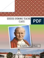 Goood Evening Teacher and Class
