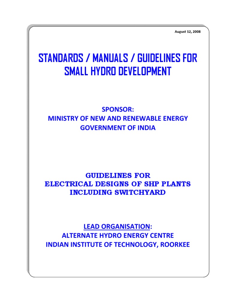 Electrical Design Guidelines | PDF | Turbine | Transformer