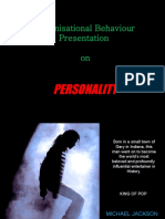 Organisational Behaviour Presentation On: Personality