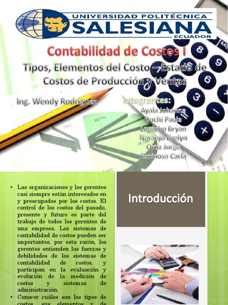 Clasificación y Elementos del Costo | PDF | Costo | Inventario