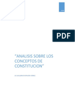 Analisis Sobre Los Conceptos de Constitucion