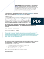 Payback Period Internal Rate of Return