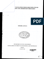 Removal of Manganese from Groundwater