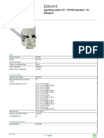 EZAUX10 1 NO/NC Signalling Switch Data Sheet