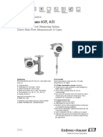 Proline T-Mass 65F, 65I: Technical Information