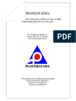 Prosedur Kerja Fabrikasi & Instalasi AV GU-N