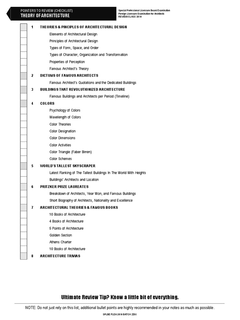 P01 - Theory of Architecture | PDF | Color | Engineering