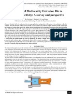Designing of Multi-Cavity Extrusion Die To Increase Productivity: A Survey and Perspective
