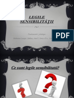 Legile Sensibilităţii