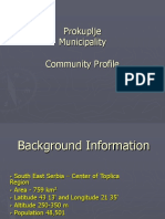 Prokuplje Municipality Community Profile