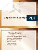 Capital of A Company