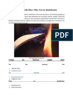 Identification of Textile Fiber