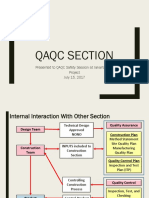 Qaqc Section: Presented To QAQC Safety Session at Jakarta MRT Project July 15, 2017