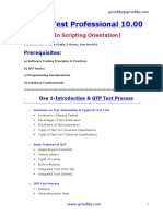 Quicktest Professional 10.00: Prerequisites