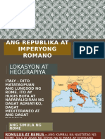 Ang Republika at Imperyong Romano