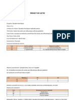 Proiect de Lectie