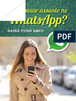 Whatsapp?: Como Puxar Assunto No