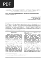 [Artigo] Análise Da Aprendizagem Perceptivo-motora de Crianças