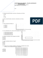 Prueba 5 PLANO CARTESIANO