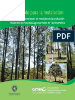 Protocolo para La Instalación de Parcelas Permanentes de Medición de La Producción Maderable en Sistemas Agroforestales de Centroamérica