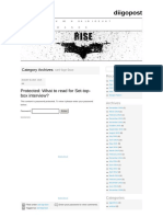 Diigopost: Protected: What To Read For Set-Top-Box Interview?