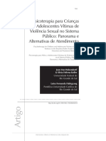 Psicoterapia para Crianças e Adolescentes Vítimas de Violência Sexual No Sistema Público: Panorama e Alternativas de Atendimento