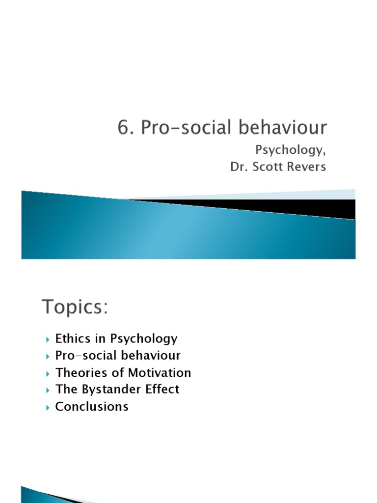 Theories of Prosocial Behavior in Psychology | PDF | Altruism | Empathy