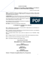 Reglamento del Código Aduanero Paraguayo