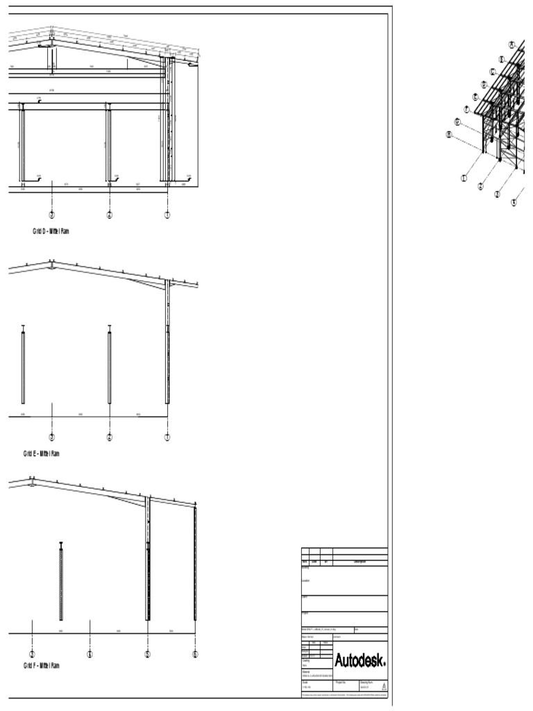 Grid D, C, E-ANSI-E Advance Steel | PDF | Autodesk | Computer Aided Design