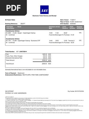 scandinavian airlines baggage allowance 1pc