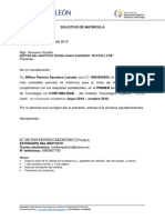 03 - ITSVL Solicitud Matrículas 3ro A 6to Tradicionales (2 - May - 2018)