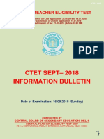 Official Notification for CTET 2018
