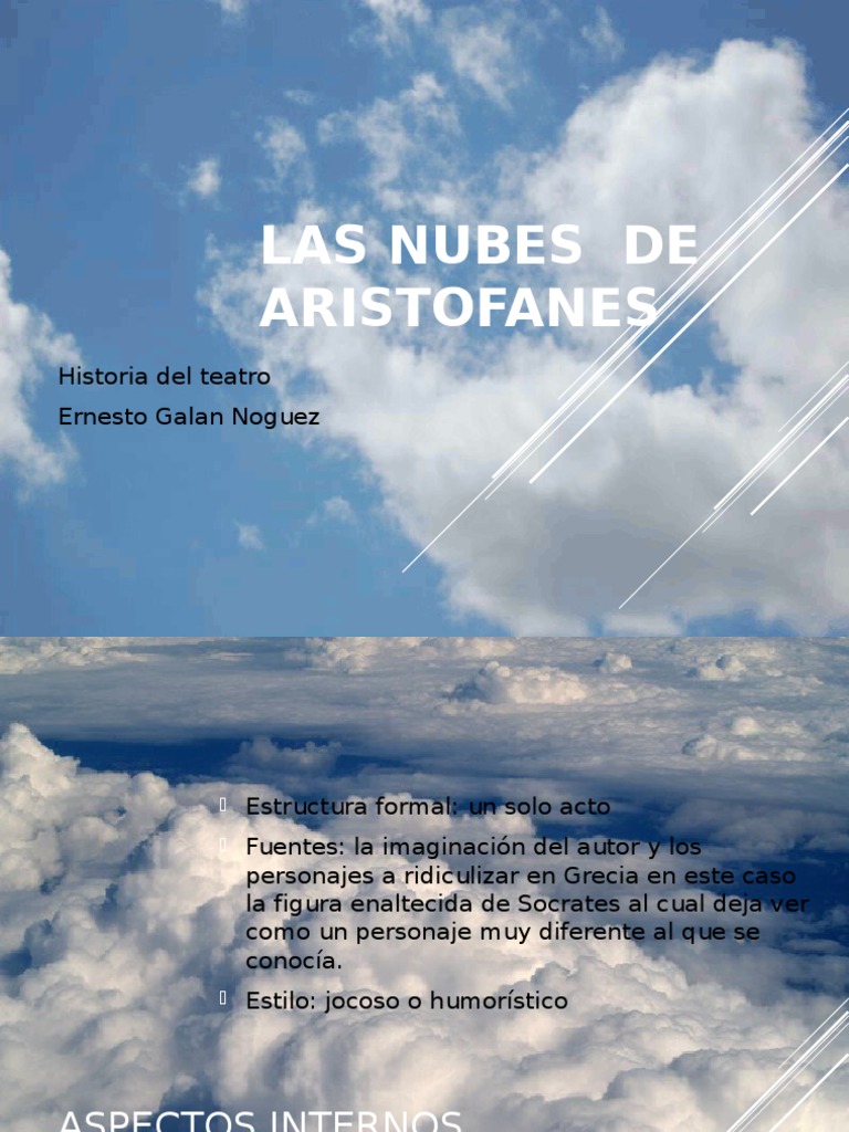 LAS NUBES de Aristofanes Aristófanes Sócrates