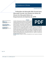 SANTOS, Lucelena Fernanda Ferreira Dos Et. Al.. Contribuições Da Educação Não Formal Para a Educação Formal.